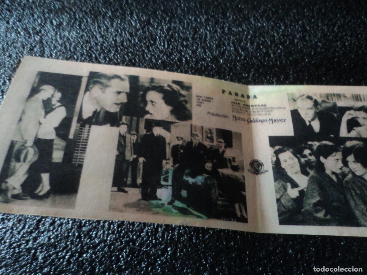 Cine: PAGADA, programa doble MGM Joan Crawford, Robert Arsmstrong, !! escaso !! - Foto 6