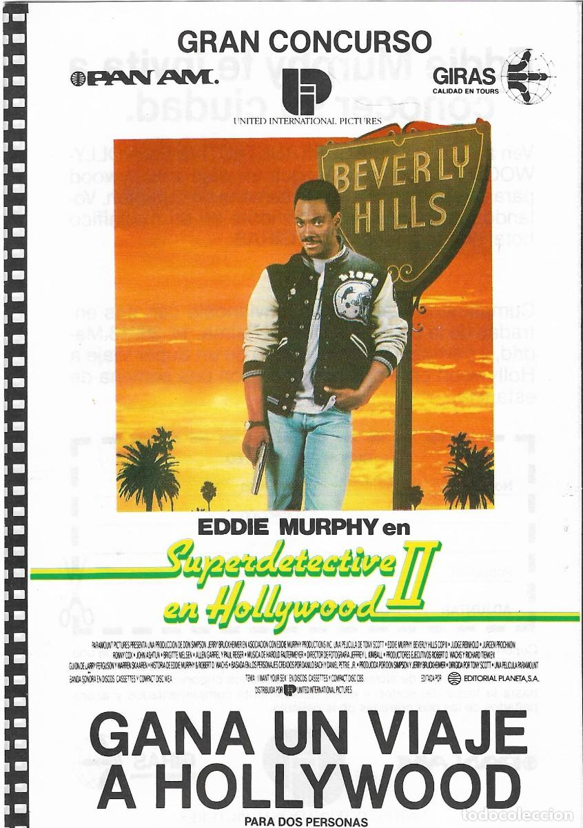 Cine: PG - PROGRAMA DE CINE - SUPERDETECTIVE EN HOLLYWOOD II - EDDIE MURPHY - 1987 - Foto 1
