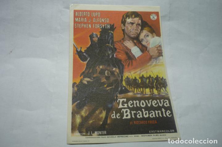 Cine: PROGRAMA GENOVEVA DE BRABANTE . - PUBLICIDAD BARTRINA REUS