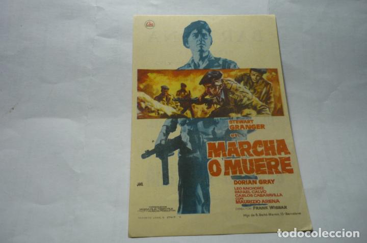 Cine: PROGRAMA MARCHA O MUERE .- STEWART GRANGER PUBLICIDAD BARTRINA - Foto 1