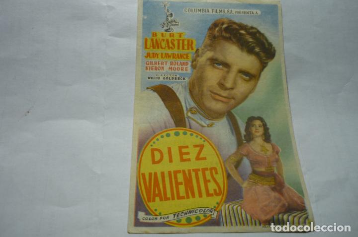 Cine: PROGRAMA DIEZ VALIENTES.-BURT LANCASTER PUBLICIDAD BARTRINA REUS - Foto 1