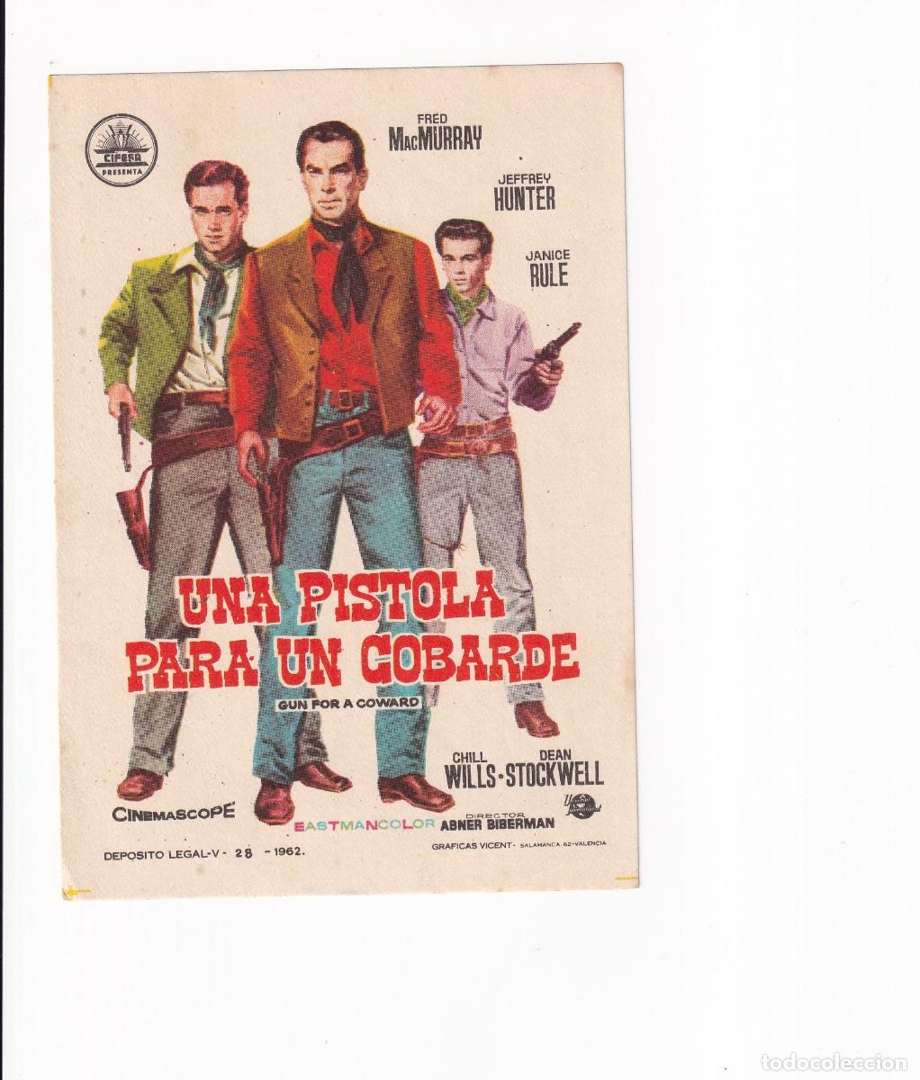 Cine: UNA PISTOLA PARA UN COBARDE .- FRED MacMURRAY .- SIN PUBLICIDAD