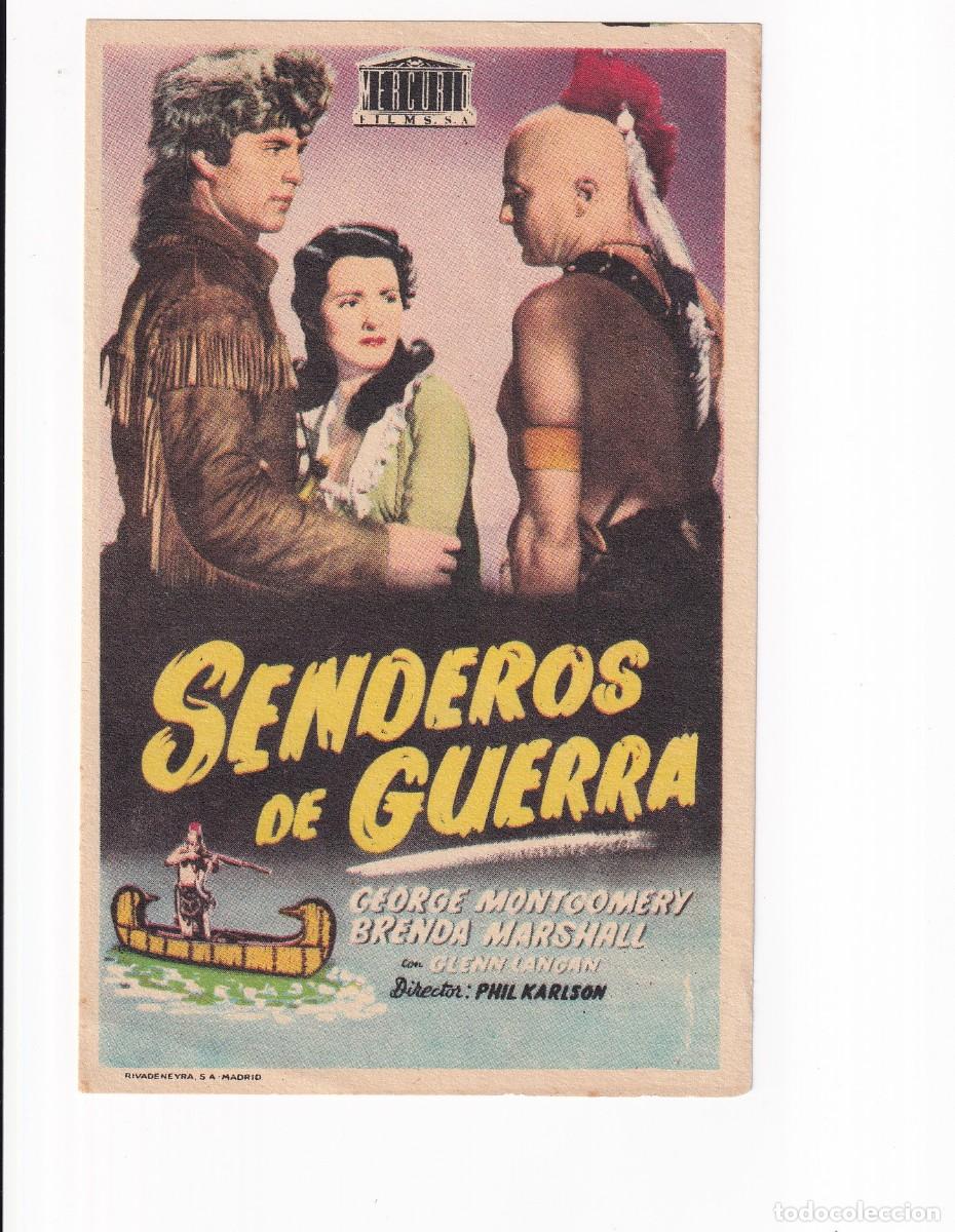 Cine: SENDEROS DE GUERRA .- GEORGE MONTGOMERY - Foto 1