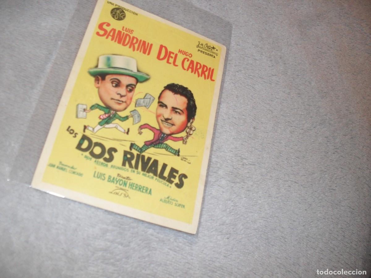 Cine: PROGRAMA DE MANO,SENCILLO,SIN TEXTO PUBLICITARIO:LOS DOS RIVALES,CON LUIS SANDRINI