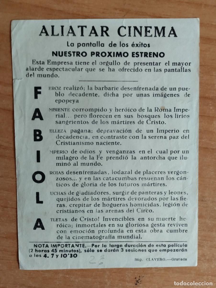 Cine: VERDE2-- PROGRAMA DE CINE --- FABIOLA ct - Foto 2