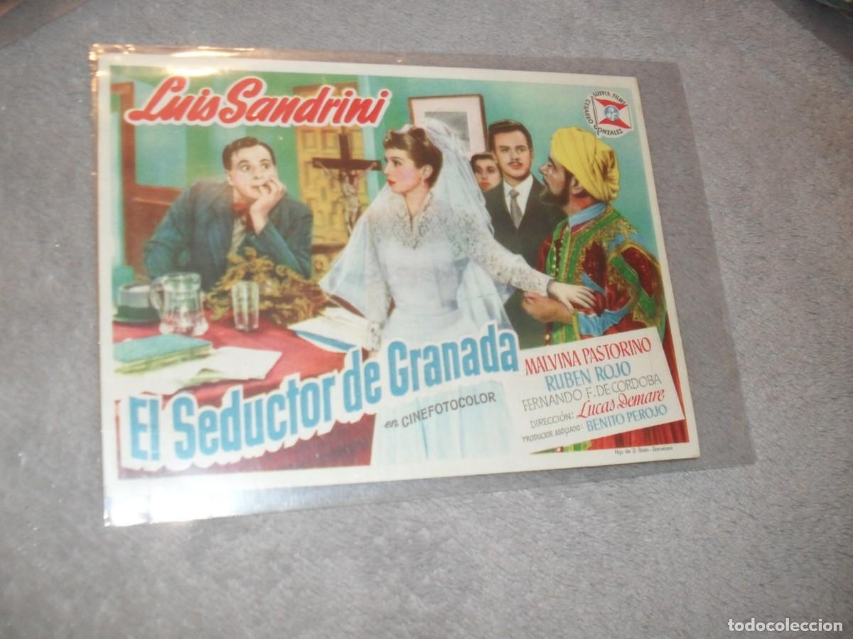  Flyers Publicitaires de films Anciens: PROGRAMA DE MANO,GRANDE,CON TEXTO PUBLICITARIO:EL SEDUCTOR DE GRANADA,CON LUIS SANDRINI