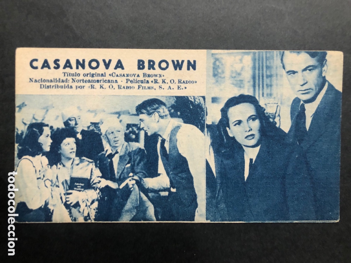 Cine: Ficha programa 98 casanova brown Gary Cooper teresa wright - Foto 1
