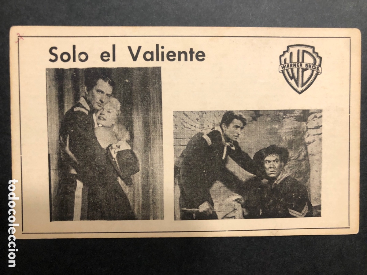 Cine: Ficha programa solo el valiente gregory peck - Foto 1