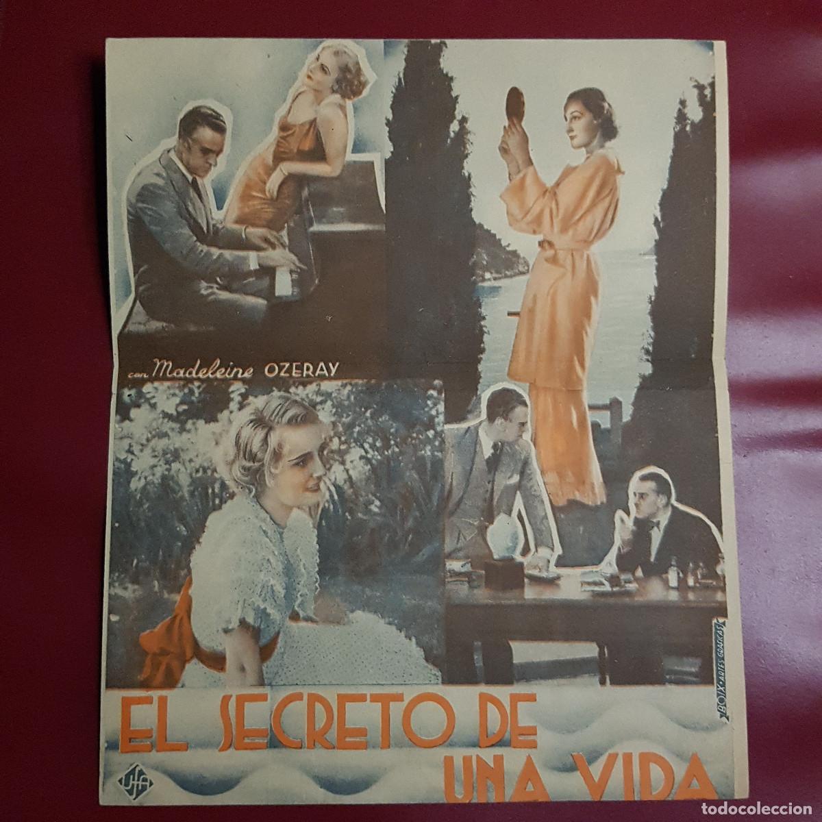Cine: PROGRAMA DE MANO - EL SECRETO DE UNA VIDA - BRIGITTE HELM - JEAN MURAT - Foto 2
