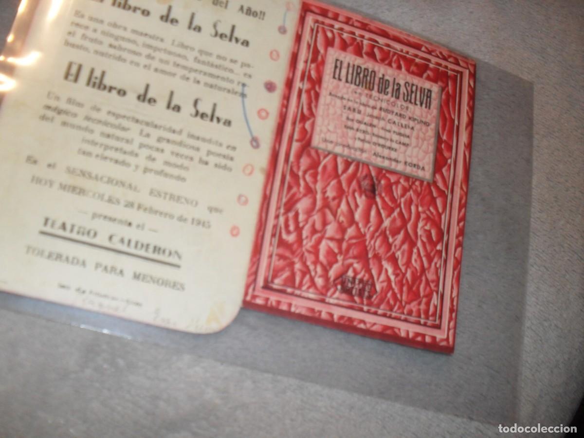 Cine: PROGRAMA DE MANO DOBLE,CON TEXTO PUBLICITARIO,EL LIBRO DE LA SELVA,CON SABU - Foto 1