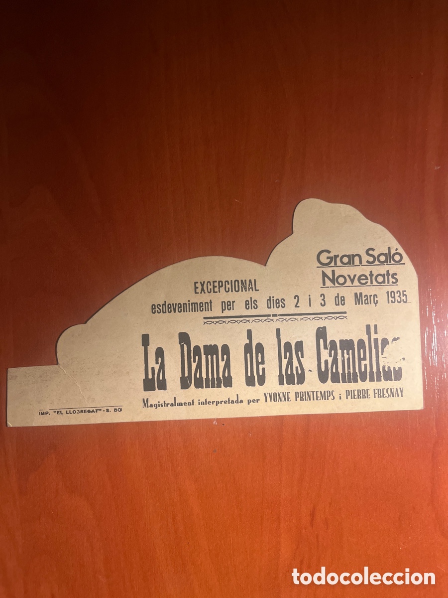 Cine: PROGRAMA LA DAMA DE LAS CAMELIAS, A. DUMAS, FASCIMIL!! - Foto 2