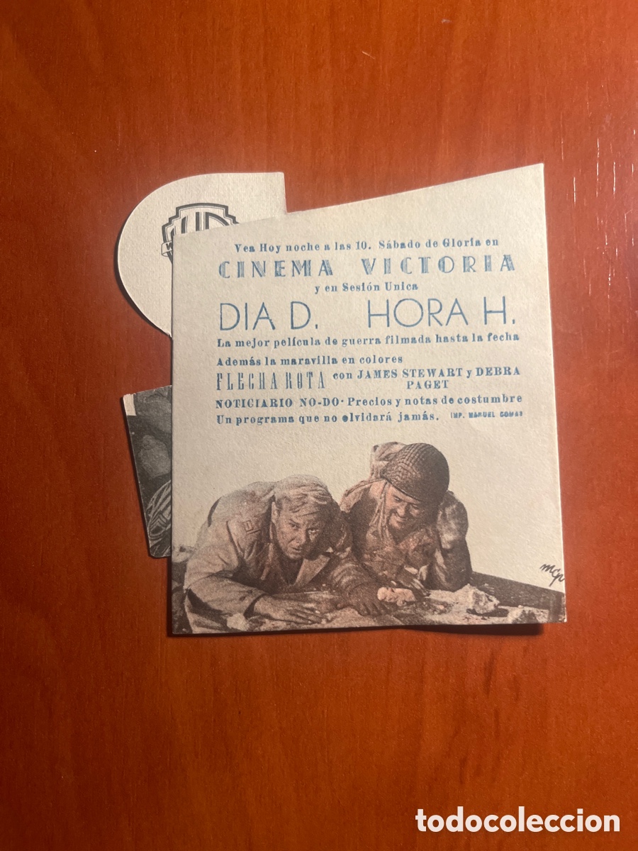 Cine: PROGRAMA D&Iacute;A HORA, LEWIS SEILER, (WARNER BROS), ORIGINAL!! - Foto 2