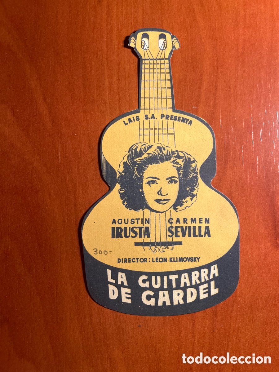 Cine: PROGRAMA LA GUITARRA DE GARDEL, AGUSTIN IRUSTA, (LAIS S.A), ORIGINAL!! - Foto 1