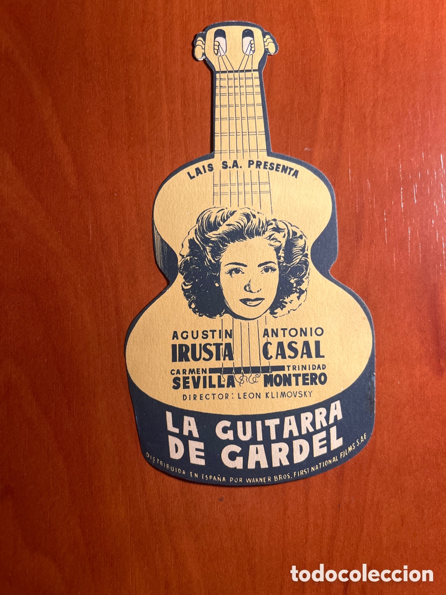 Cine: PROGRAMA LA GUITARRA DE GARDEL, AGUSTIN IRUSTA, (LAIS S.A), ORIGINAL!! - Foto 1