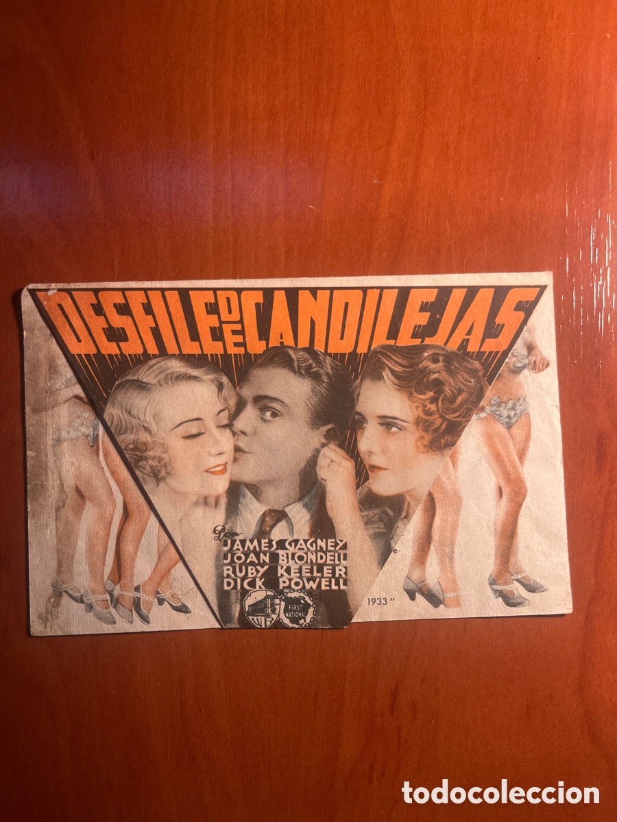 Cine: PROGRAMA EL DESFILE DE CANDILEJAS, JAMES GAGNEY, (WARNER BROSS), ORIGINAL!!! - Foto 1
