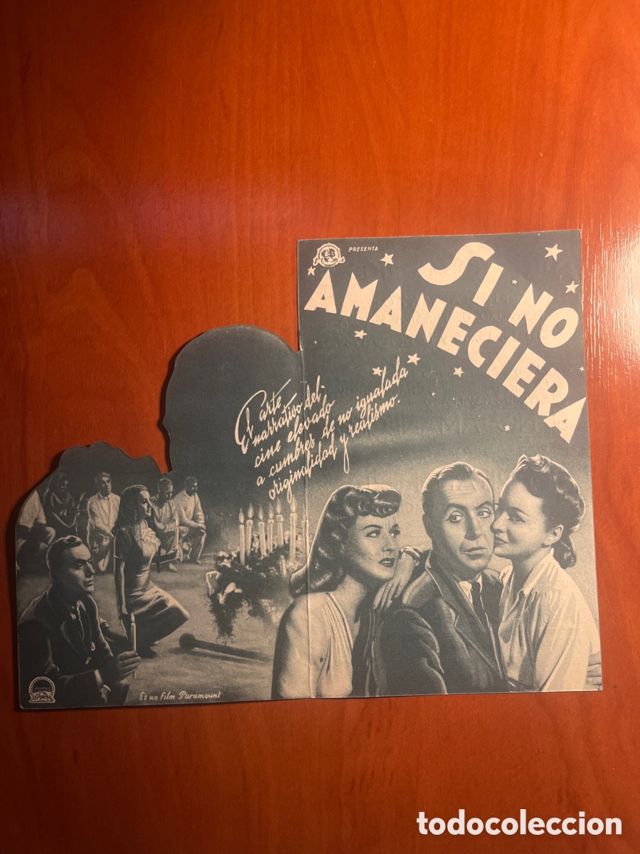 Cine: PROGRAMA SI NO AMANECIERA, CHARLES BOYER, ORIGINAL!!! - Foto 2