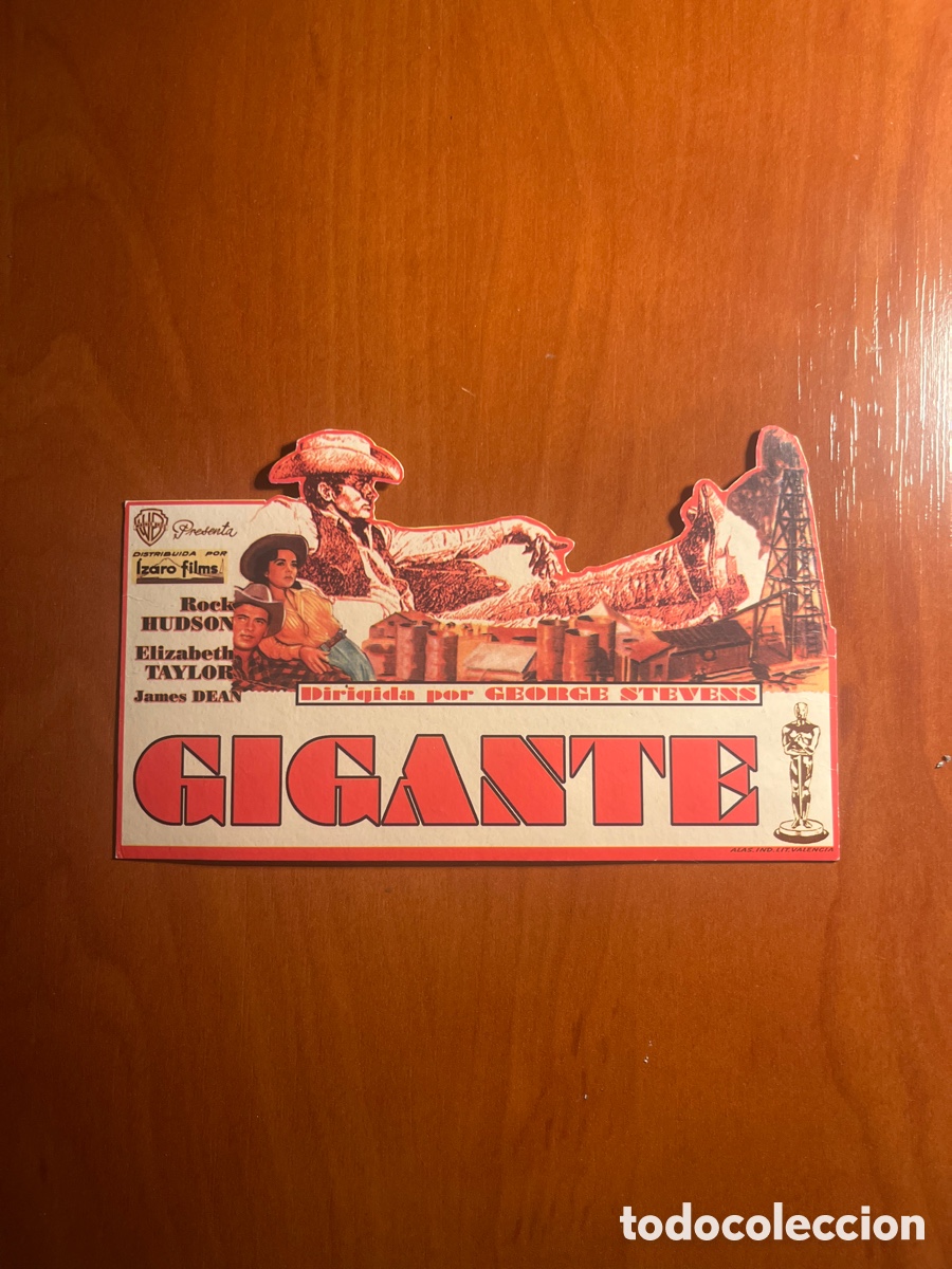 Cine: PROGRAMA GIGANTE, GEORGE STEVENS, (WARNER BROS), FASCIMIL!!! - Foto 1