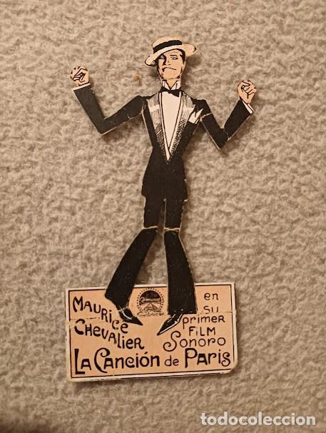 Cine: PTCC2 22 LA CANCION DE PARIS PROGRAMA TROQUELADO PARAMOUNT MAURICE CHEVALIER - Foto 1
