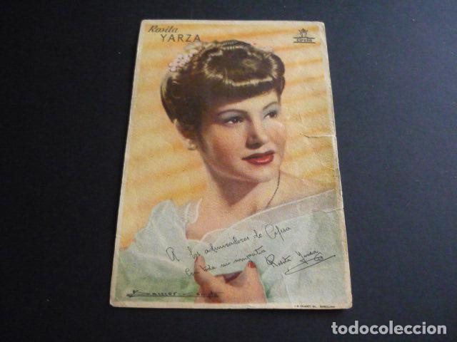 Cine: ROSITA YARZA ACTRIZ PROGRAMA DE MANO - Foto 1