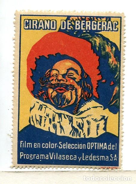 Kino: CIRANO DE BERGERAC. SELLO 4,5 X 6,5 cms.