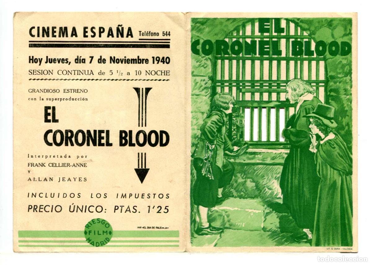 Cine: EL CORONEL BLOOD, con Frank Cellier. - Foto 1
