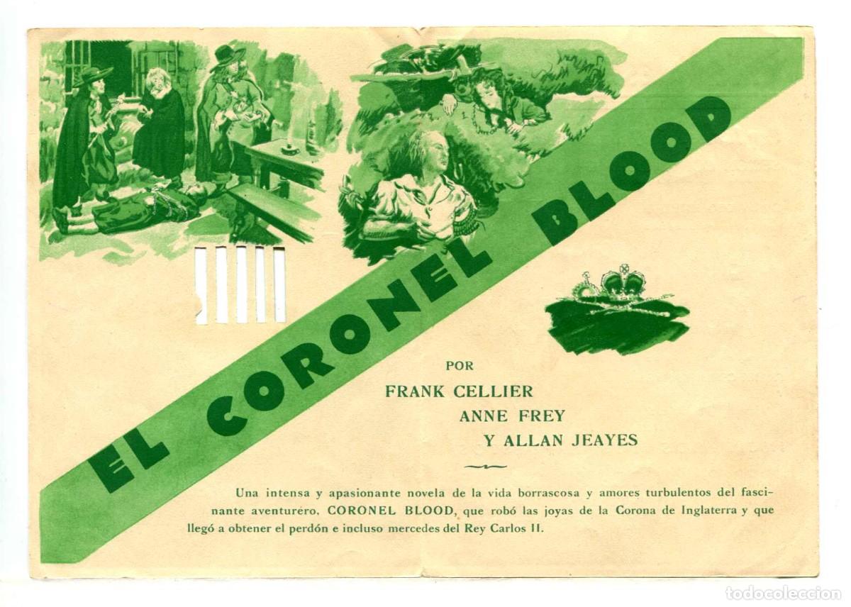 Cine: EL CORONEL BLOOD, con Frank Cellier. - Foto 2