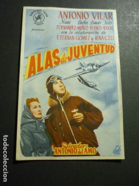 Cine: ALAS DE JUVENTUD PROGRAMA DE MANO SIN PUBLICIDAD - Foto 1