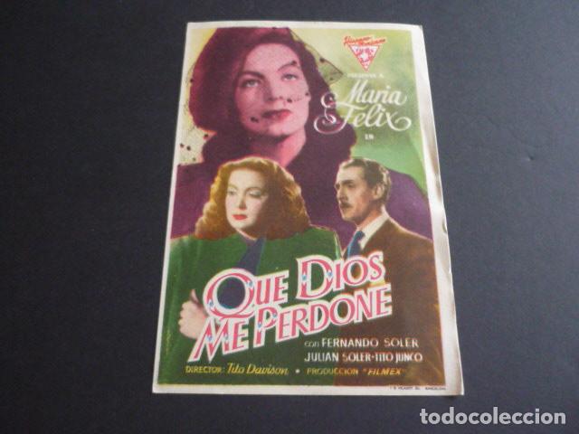 Cine: QUE DIOS ME PERDONE PROGRAMA DE MANO SIN PUBLICIDAD - Foto 1
