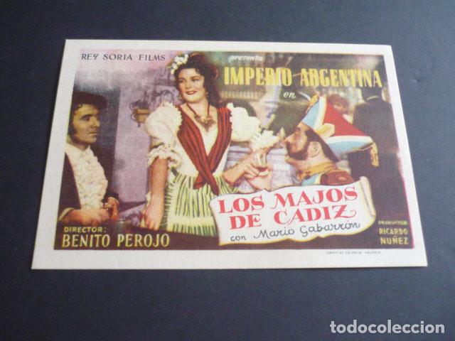 Cine: LOS MAJOS DE CADIZ PROGRAMA DE MANO SIN PUBLICIDAD - Foto 1