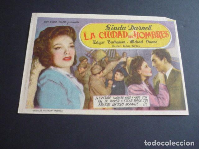 Cine: LA CIUDAD SIN HOMBRES PROGRAMA DE MANO SIN PUBLICIDAD - Foto 1