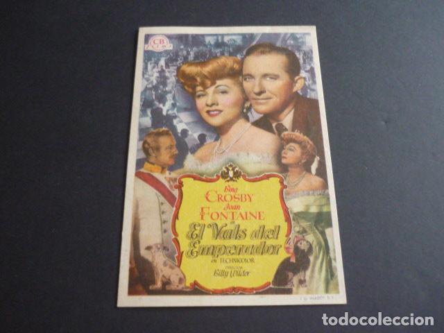 Cine: EL VALS DEL EMPERADOR PROGRAMA DE MANO SIN PUBLICIDAD - Foto 1