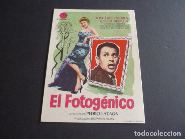 Cine: EL FOTOGENICO PROGRAMA DE MANO SIN PUBLICIDAD - Foto 1