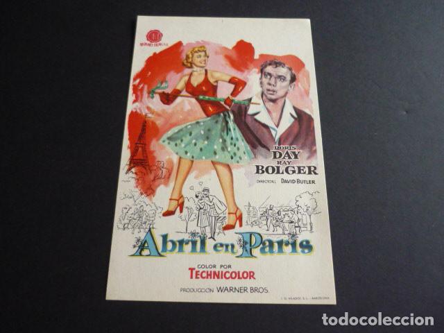 Cine: ABRIL EN PARIS PROGRAMA DE MANO SIN PUBLICIDAD - Foto 1