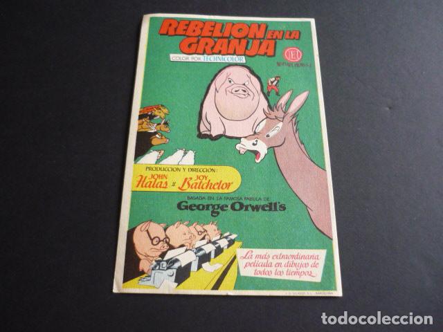 Cine: REBELION EN LA GRANJA PROGRAMA DE MANO SIN PUBLICIDAD - Foto 1