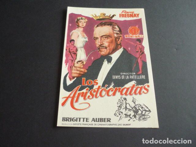 Cine: LOS ARISTOCRATAS PROGRAMA DE MANO SIN PUBLICIDAD - Foto 1