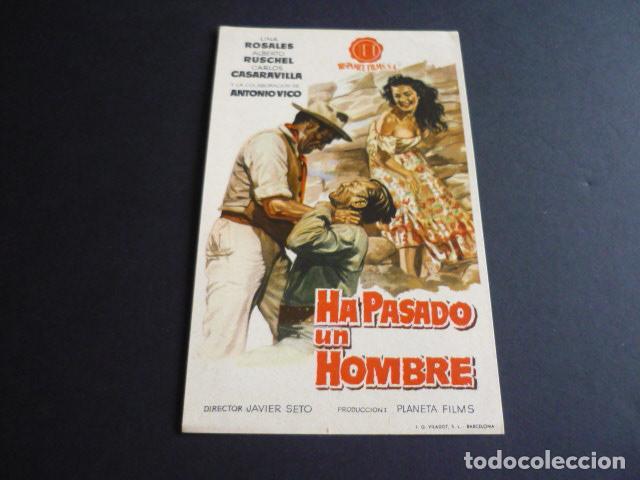 Cine: HA PASADO UN HOMBRE PROGRAMA DE MANO SIN PUBLICIDAD - Foto 1