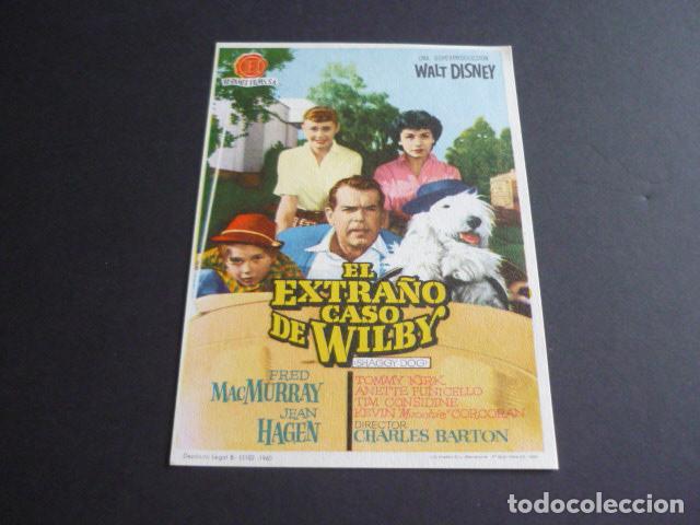 Cine: EL EXTRA&Ntilde;O CASO DE WILBY PROGRAMA DE MANO SIN PUBLICIDAD - Foto 1
