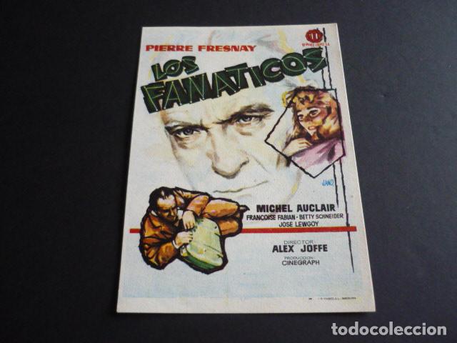 Cine: LOS FANATICOS PROGRAMA DE MANO SIN PUBLICIDAD - Foto 1