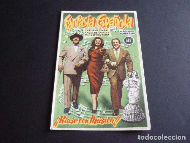 Cine: FANTASIA ESPA&Ntilde;OLA PROGRAMA DE MANO SIN PUBLICIDAD - Foto 1