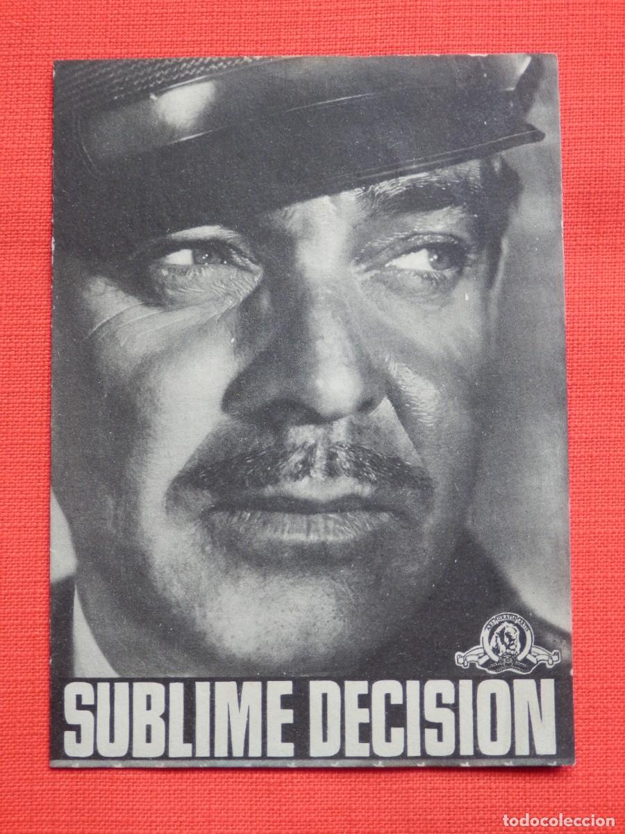 Cine: Sublime decision, Clark Gable, Doble original Excelente estado SP - Foto 1