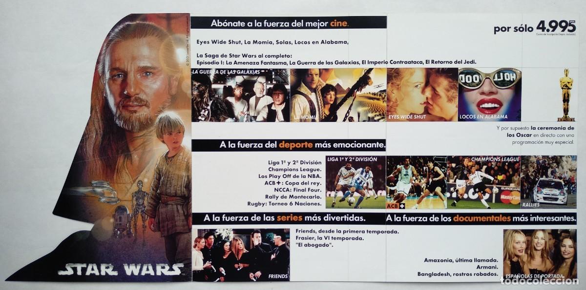 Cine: STAR WARS. FOLLETO DE CANAL PLUS. - Foto 1