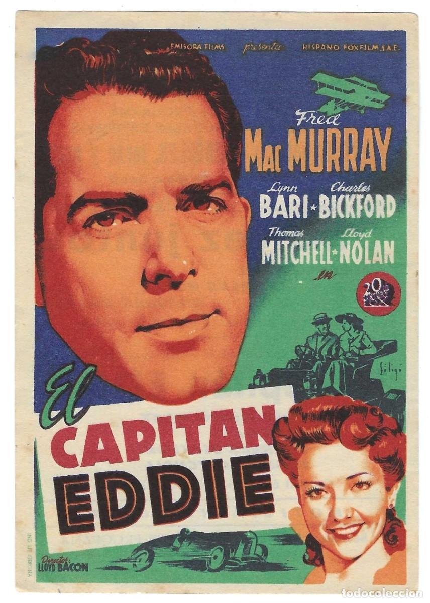 Cine: Programa Cine. El Capit&aacute;n Eddie. Fred Mac Murray. 19-1802 - Foto 1