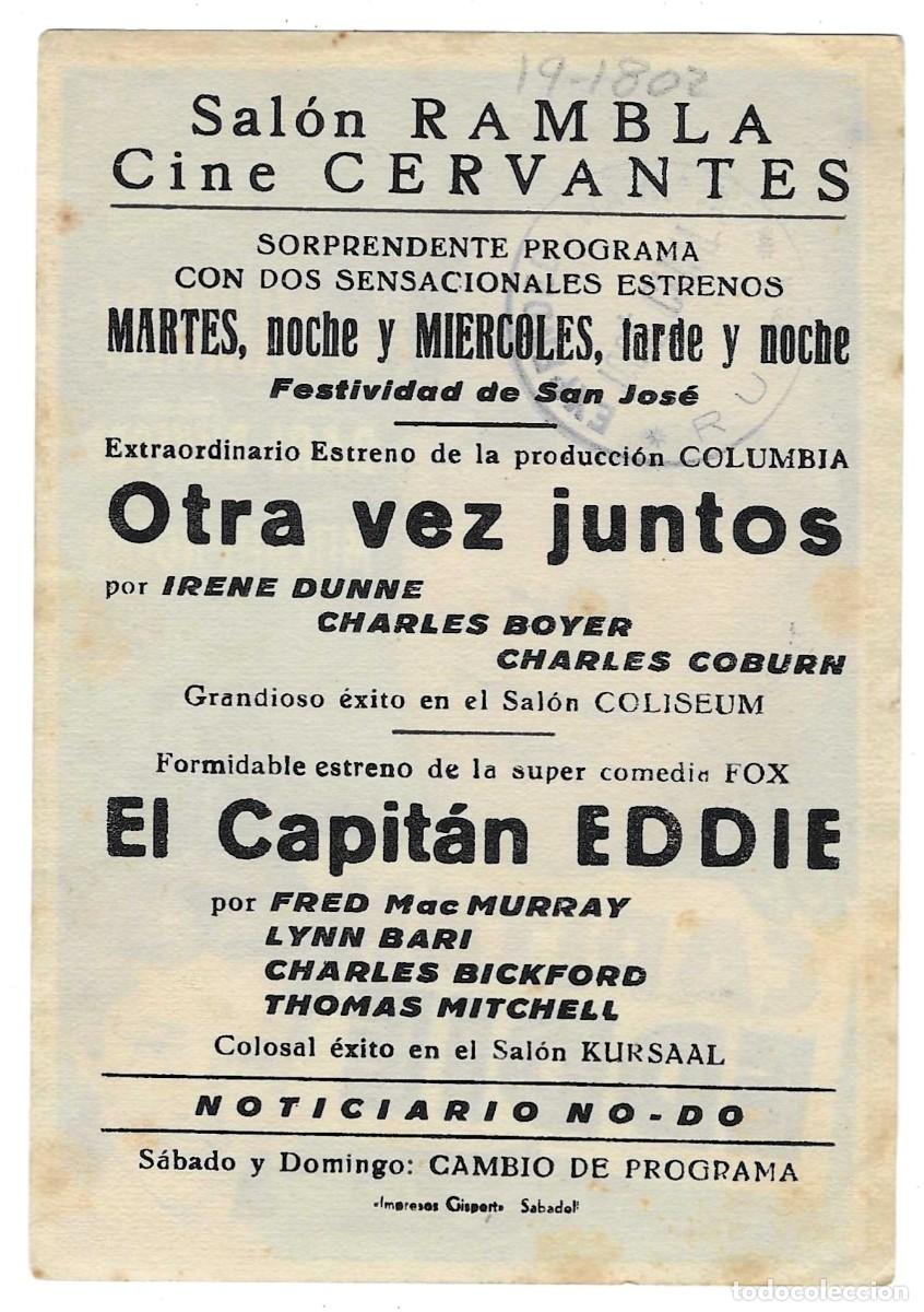 Cine: Programa Cine. El Capit&aacute;n Eddie. Fred Mac Murray. 19-1802 - Foto 2