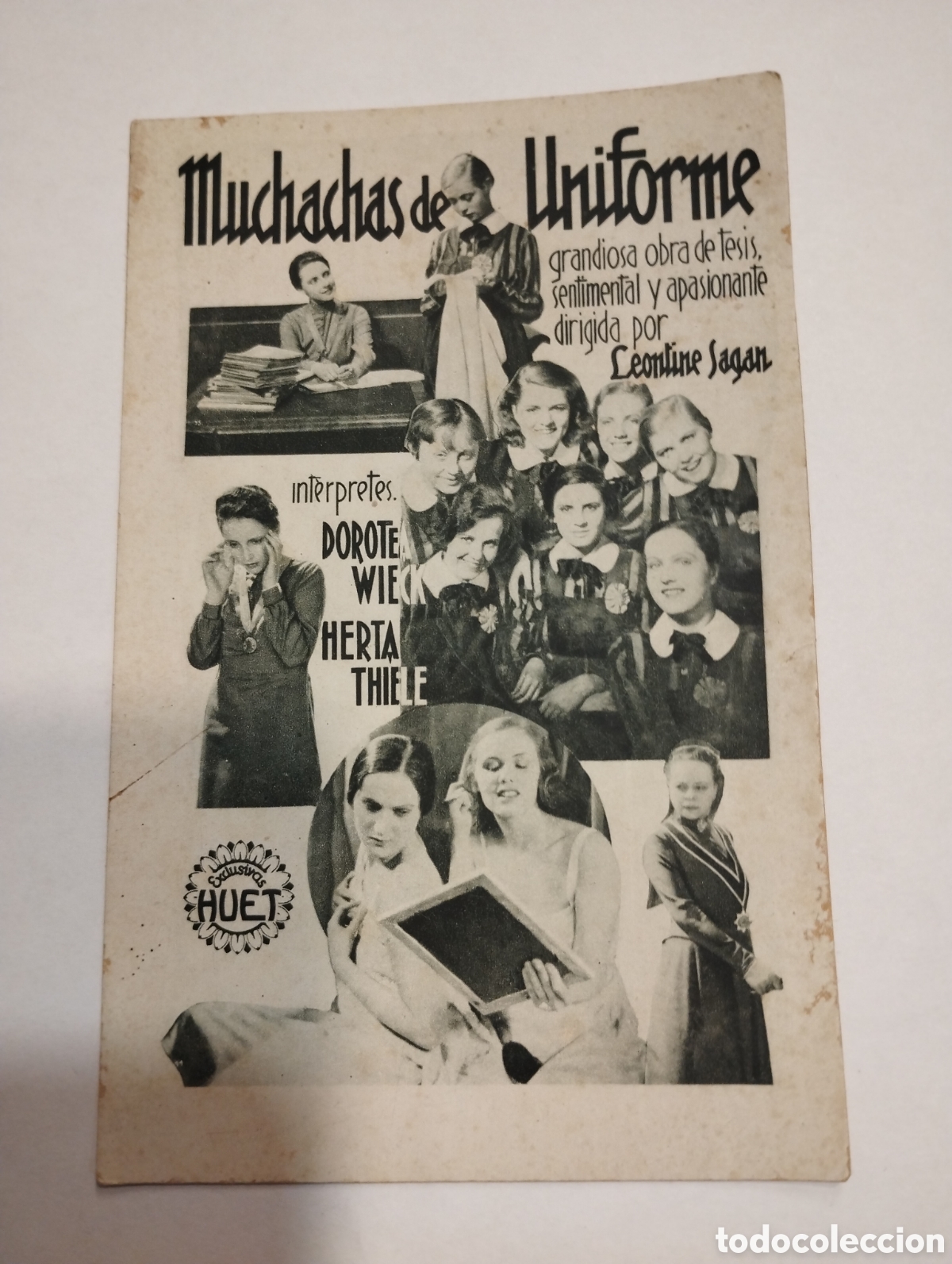 Cine: Folleto de mano muchachas de uniforme - Foto 1