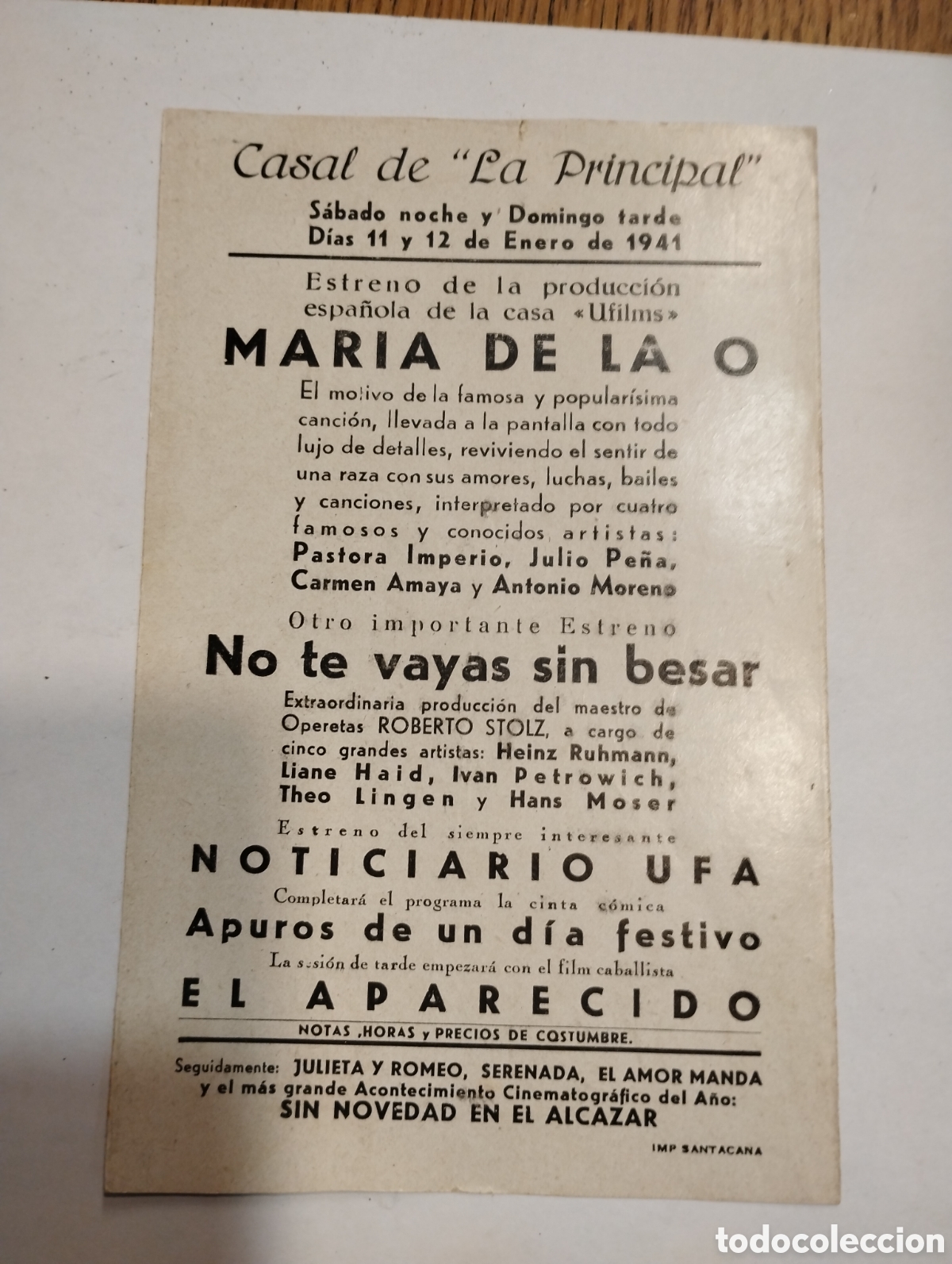 Cine: Mar&iacute;a de la o A&ntilde;o 1941 - Foto 2