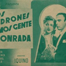 Foglietti di film di film antichi di cinema: F6001 LOS LADRONES SOMOS GENTE HONRADA-EXTERIOR VERDE