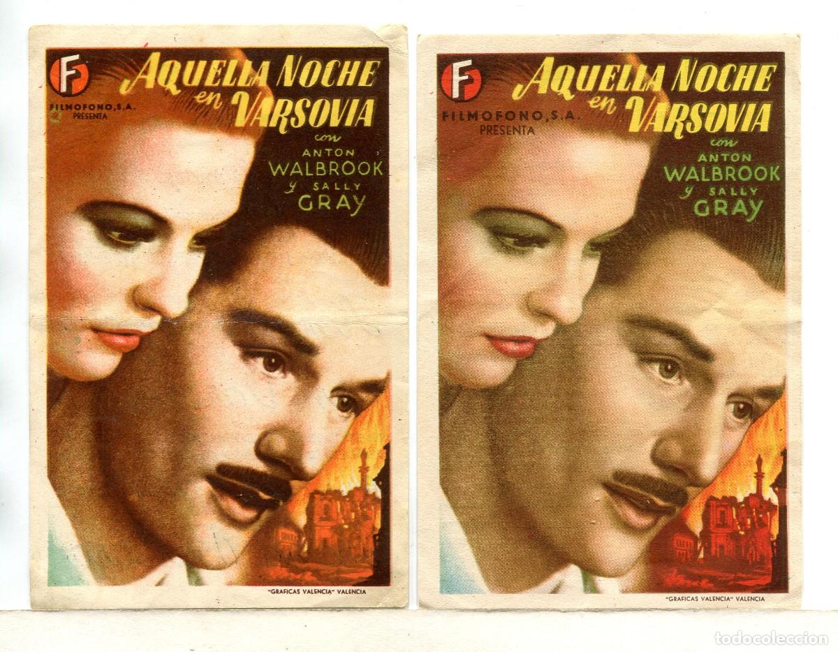 Kino: AQUELLA NOCHE EN VARSOVIA, con Sally Gray.