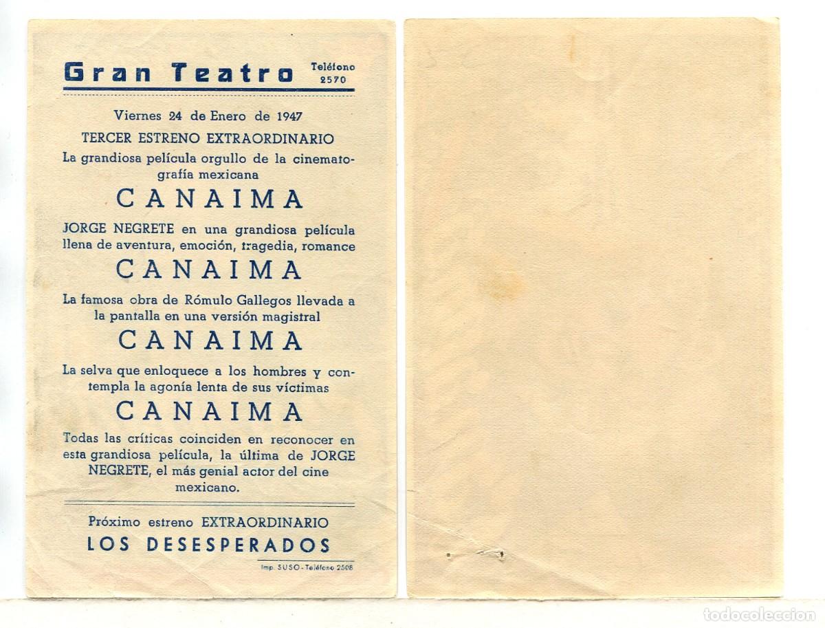 Cine: CANAIMA, con Jorge Negrete. - Foto 2