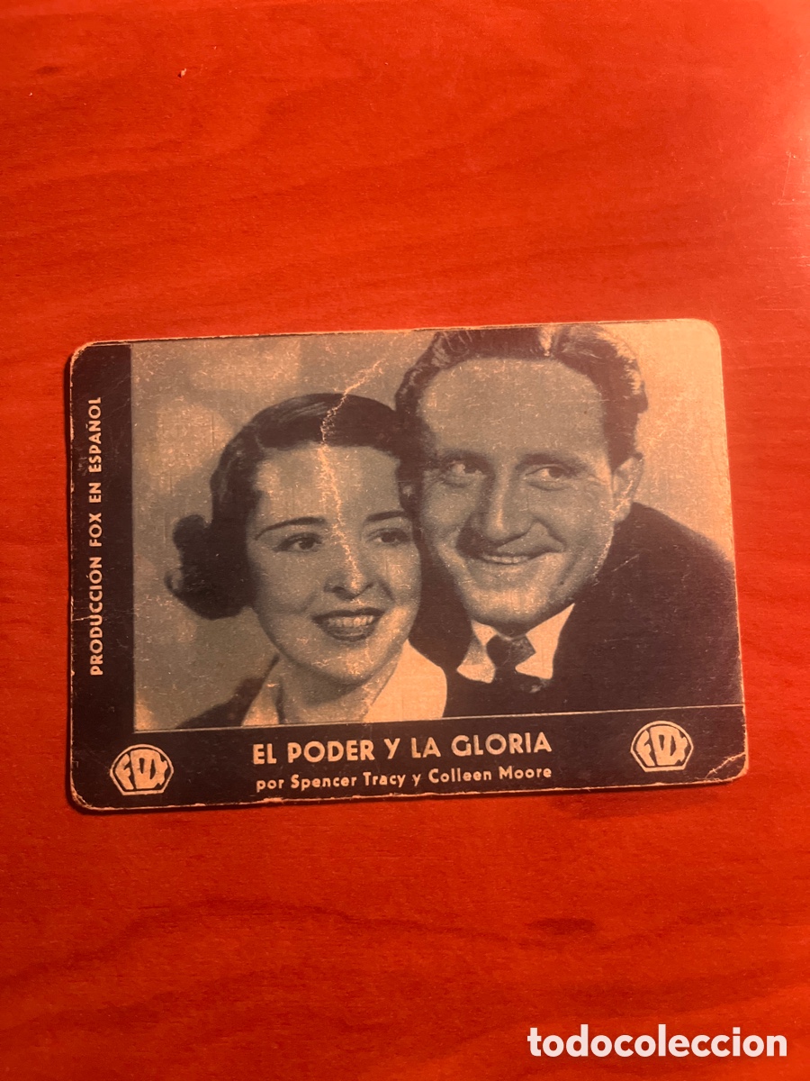 Cine: PROGRAMA EL PODER Y LA GLORIA, SPENCER TRACY, COLLEEN MOORE, (PRODUCCION FOX EN ESPA&Ntilde;OL) - Foto 1