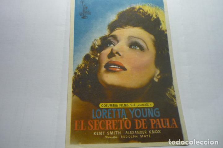 Cine: programa el secreto de paula-lorett young publicidad - Foto 1